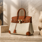 Hermès Birkin 30 – Toile Canvas & Barenia Leather