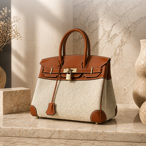 Hermès Birkin 30 – Toile Canvas & Barenia Leather