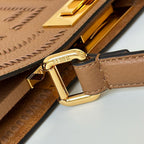 Fendi Peekaboo ISeeU Medium - Brown FF Interlaced Leather