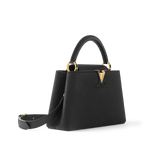 Louis Vuitton Capucines MM - Black Taurillon Leather with Infinity Chain