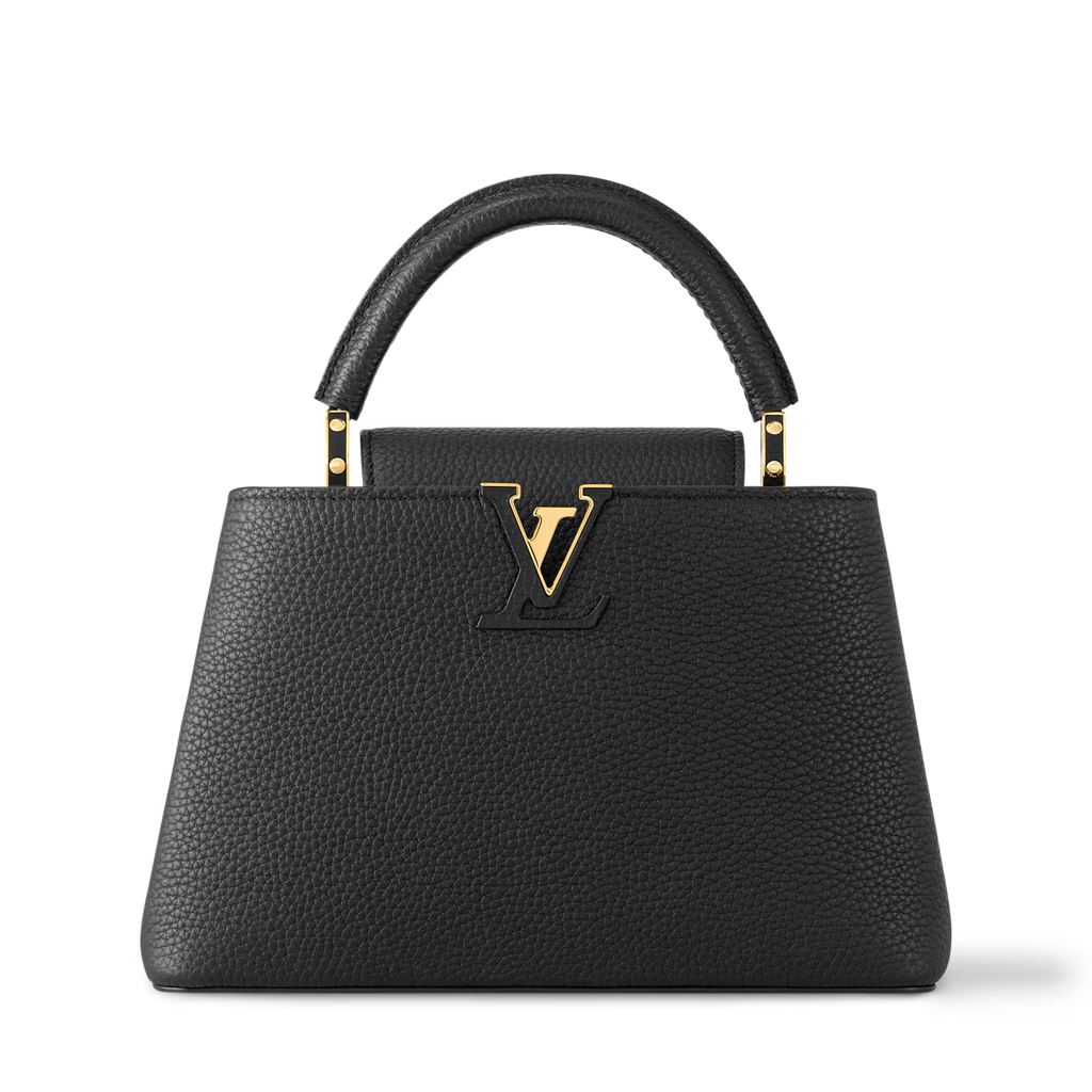 Louis Vuitton Capucines MM - Black Taurillon Leather with Infinity Chain