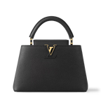 Louis Vuitton Capucines MM - Black Taurillon Leather with Infinity Chain