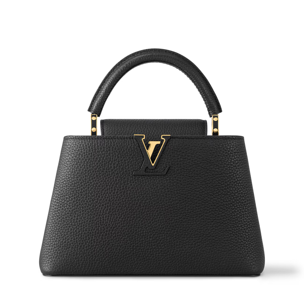 Louis Vuitton Capucines MM - Black Taurillon Leather with Infinity Chain