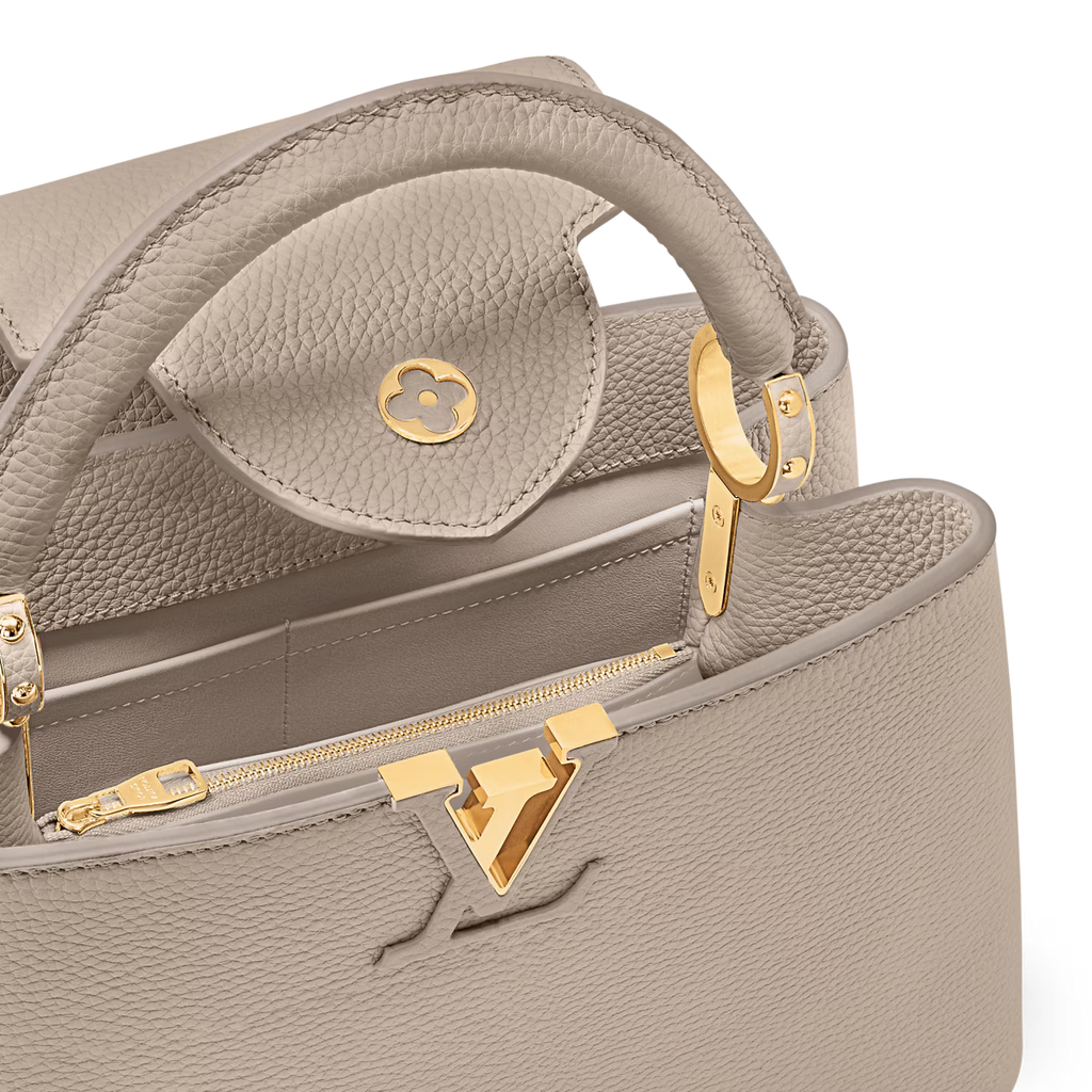 Louis Vuitton Capucines MM - Black Taurillon Leather with Infinity Chain